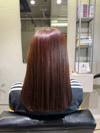 セミロング 安藤 里奈のヘアスタイル