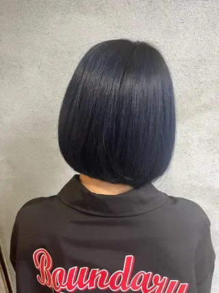 ミディアム カラー パーマ／透明感 🍃Hidetoraのヘアスタイル