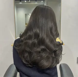 セミロング カラー akane/ボブ /オリーブ/ブラウンのヘアスタイル