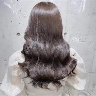 カラー ミディアム 肌なじみベージュ 🦋azu🦋のヘアスタイル