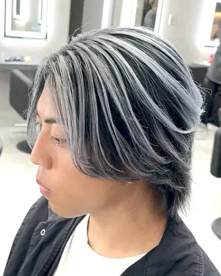 カラー パーマ メンズ 札幌メンズヘア指名 No.1光👑👑のヘアスタイル