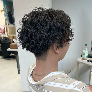 パーマ メンズ youres hair 髪質改善トリートメント&ヘッドスパ  新宿三丁目店【ユアーズヘア】所属・🦋透明感カラー 👑NODOKA🦋のヘアスタイル