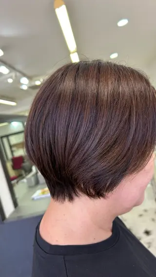 ショート ❄️艶カラー/レイヤ ー/ボブ/mao❄️のヘアスタイル