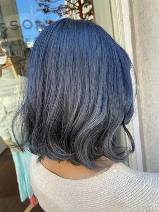 ミディアム カラー CoCooN 店長 さのえみのヘアスタイル