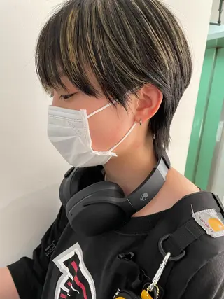 ショート カラー ボブ美容師 /馬場 翼のヘアスタイル