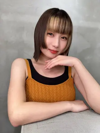ミディアム カラー 浦和Lond 山本賢人のヘアスタイル