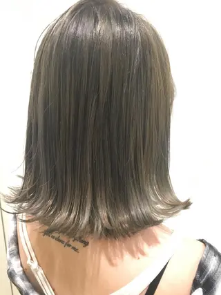 ミディアム 小夏の⭐️ パパです⭐️のヘアスタイル