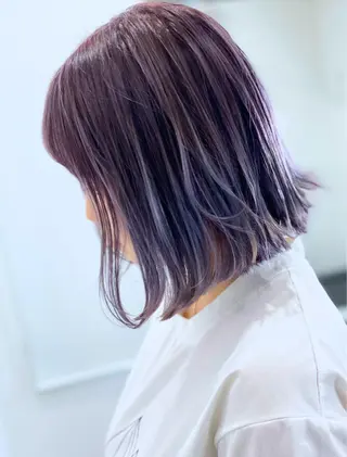 ミディアム カラー 柿本拓【全席完全個室 ログネオン】のヘアスタイル