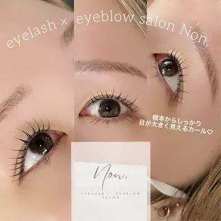マツエク・マツパ eyelash ×  eyebrow salon Non.所属・Non. NANASEのマツエク・マツパデザイン