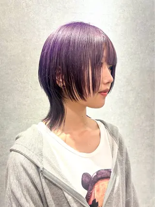ショート カラー ハイトーン/ ウルフ/suzuhaのヘアスタイル