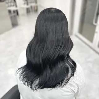 カラー 重くない🤍韓国 暗髪/銀座美容室のヘアスタイル