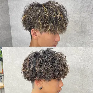 カラー パーマ メンズ イケメン製造機 🔥上原沙羅🔥のヘアスタイル