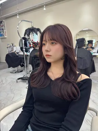 セミロング カラー ヘアアレンジ 髪質改善支持率 NO.1🫧松野力也のヘアスタイル