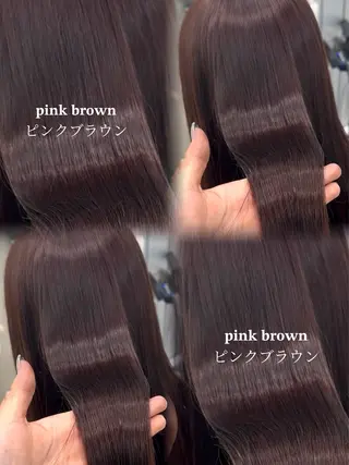 ミディアム ブリーチなしW🎀 髪質改善/はのんのヘアスタイル