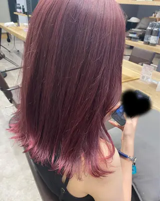 セミロング カラー 🕶️佐藤 海李🐏のヘアスタイル