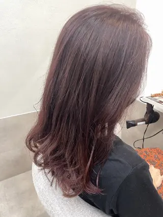 ロング カラー 杉本 奈穂のヘアスタイル