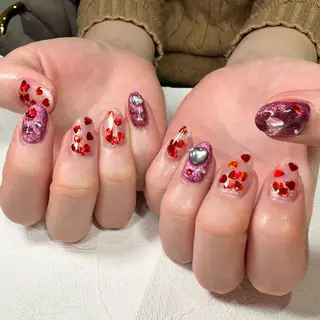 ネイル RIEKO🍒 ワンホン♡推しネイルのネイルデザイン