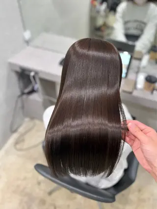 ロング 【ヤバ髪から美髪へ】 縮毛矯正特化アチワのヘアスタイル