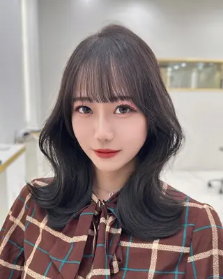 ミディアム 似合わせ/レイヤー /顔まわり/池田歩樹のヘアスタイル