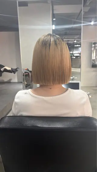 ミディアム デザインカラー/ハイ トーン/konomiのヘアスタイル