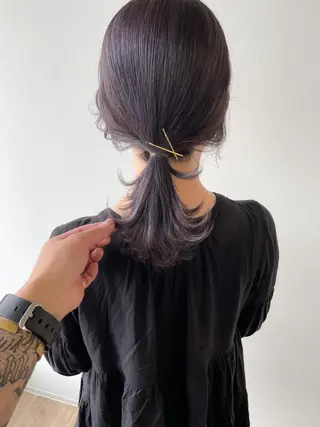 ミディアム カラー ヘアアレンジ autre所属・大久保 ひでなりのヘアスタイル