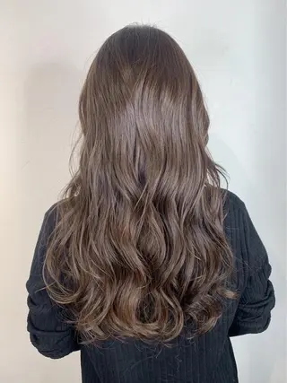 セミロング カラー パーマ _ WHITE三宮店のヘアスタイル