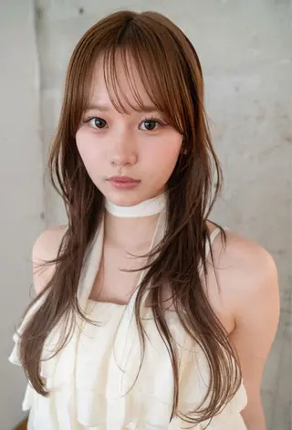 ロング green ueno所属・ウチダ 🦖✨艶カラーのヘアスタイル