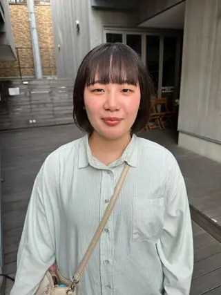 ショート カラー 似合わせレイヤー 海外風レイヤーmioのヘアスタイル