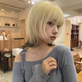 ミディアム カラー 🪐レイヤー/ボブ/ 艶髪/加野彩果🪐のヘアスタイル