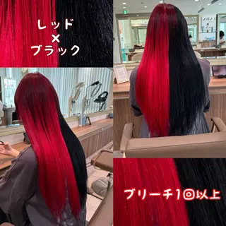 ロング カラー Re:st所属・Miyavi/カラー ショートボブのヘアスタイル