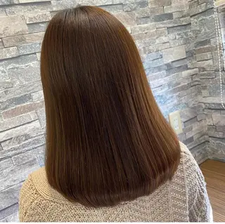 セミロング カラー 蟹江 聡太✨レイヤーカットのヘアスタイル