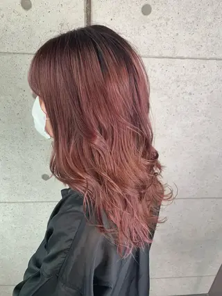 セミロング カラー 福森 みずきのヘアスタイル