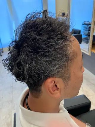 パーマ メンズ メンズ特化/パーマ/ フェードWATARUのヘアスタイル