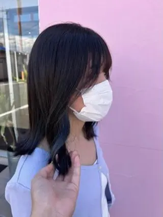 ミディアム カラー れいな🌼 ボブ･艶カラー🌼のヘアスタイル