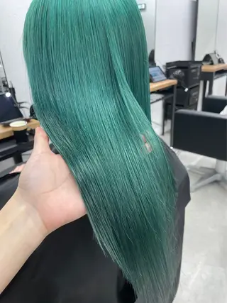 ロング カラー 🫐寒色系カラー 🫐ヤマナカリリカのヘアスタイル