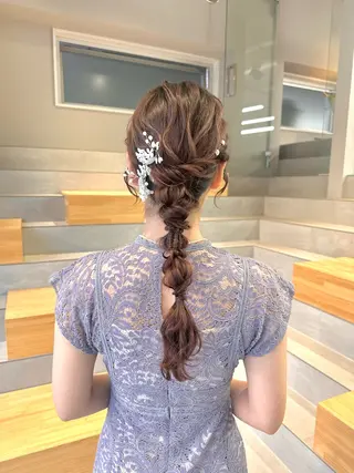 ロング ヘアアレンジ 染谷 遥花のヘアスタイル