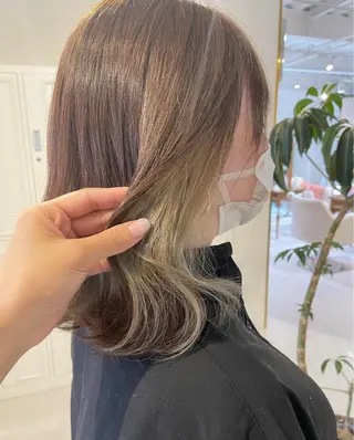 ミディアム 和田 真依のヘアスタイル