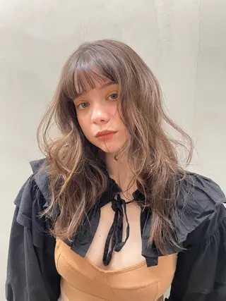 カラー ayaka/暖色 /ニュアンスボブのヘアスタイル