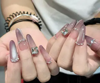 ネイル By moonネイル 🌷ワンホン/韓国風のネイルデザイン