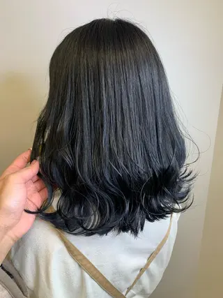 ミディアム カラー 髪質改善/韓国風 /岡崎/松尾優依のヘアスタイル