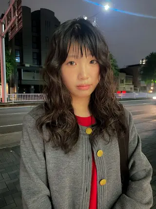 ロング パーマ パーマ/レイヤー 岩山丈一郎のヘアスタイル