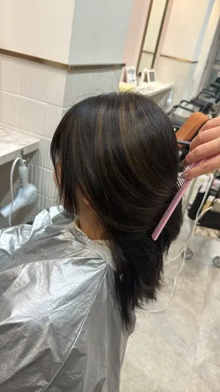 ロング ガレリアエレガンテ　サカエテン所属・田中俊　縮毛矯正 髪質改善のヘアスタイル