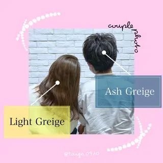 セミロング カラー メンズ レディースヘア💫 加藤たいが🐯のヘアスタイル