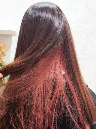 カラー ロング hair make  ange 所属・赤池 彩のヘアスタイル