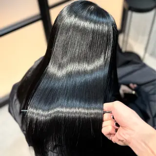 ロング パーマ 【縮毛矯正 Ⅰ 髪質改善】たつやのヘアスタイル