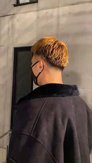 カラー メンズ yumeka🩶ボブ 暖色/透け感カラーのヘアスタイル