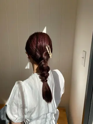 ヘアアレンジ 韓国風ヘア／レイヤー ♡shio♡のヘアスタイル