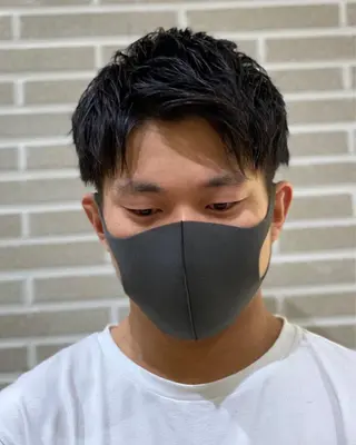 ショート メンズ 赤本悠斗波巻きパーマ メンズパーマのヘアスタイル