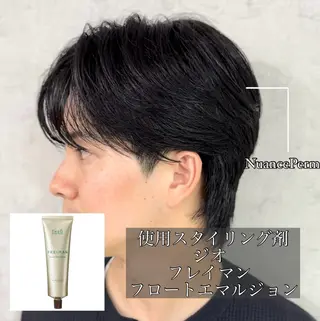 カラー パーマ メンズ 森下 佑大のヘアスタイル