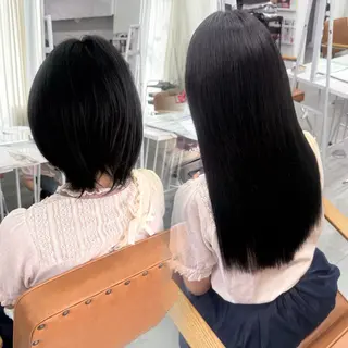 ロング 髪質改善/グレージュ サラサ🩶ᩚのヘアスタイル